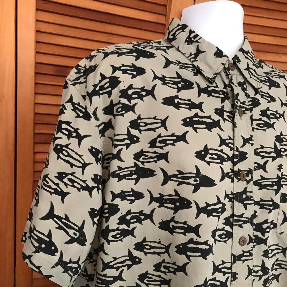 REDINGTON SZ L COTTON SS VENTED CASUAL SHIRT